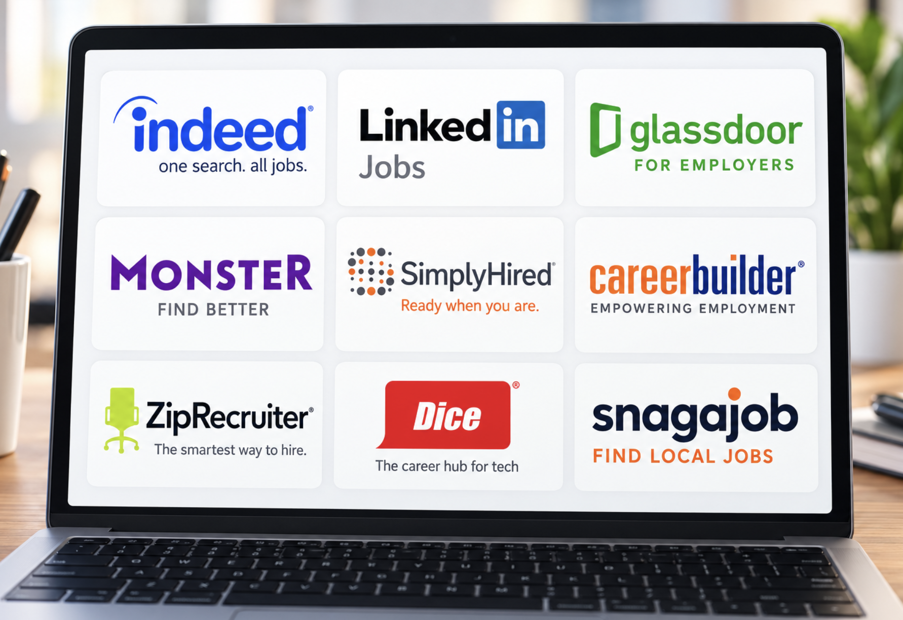 Comparison of popular job posting websites, including Indeed, LinkedIn Jobs, Glassdoor, Monster, ZipRecruiter, SimplyHired, and CareerBuilder, to help employers choose the best hiring platforms.
